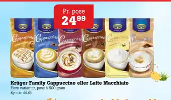 Poetzsch Padborg Krüger Family Cappuccino eller Latte Macchiato tilbud