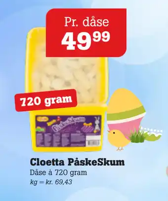 Poetzsch Padborg Cloetta PåskeSkum tilbud