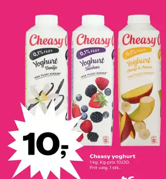 Kvickly Cheasy yoghurt tilbud