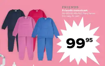 Kvickly Friends sweatsæt tilbud