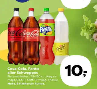 SuperBrugsen Coca-Cola, Fanta eller Schweppes tilbud