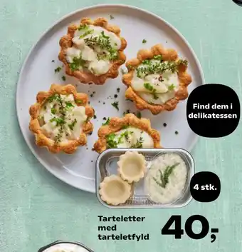 Tarteletter med tarteletfyld