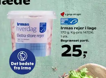 SuperBrugsen Irmas rejer i lage tilbud