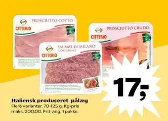SuperBrugsen Italiensk produceret pålæg tilbud