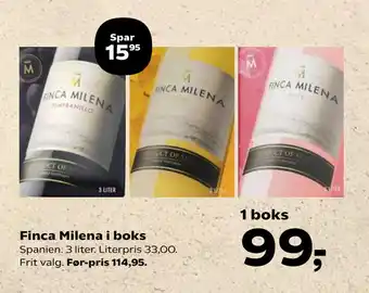 SuperBrugsen Finca Milena i boks tilbud