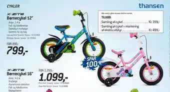 Thansen Børnecykel 12 tilbud