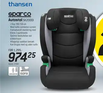 Thansen Autostol SK2000I tilbud