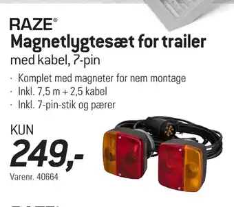 Thansen Magnetlygtesæt for trailer tilbud