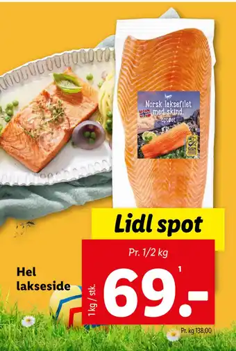 Lidl Hel lakseside tilbud