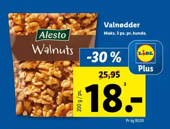 Lidl Valnødder tilbud