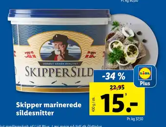 Skipper marinerede sildesnitter