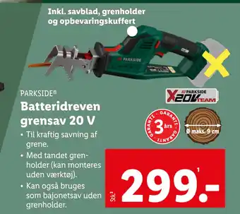 Batteridreven grensav 20 V
