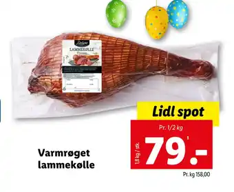 Lidl Varmrøget lammekølle tilbud