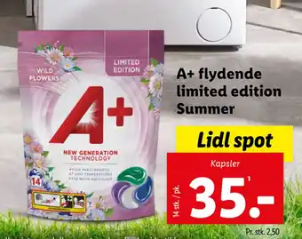 Lidl A+ flydende limited edition Summer tilbud