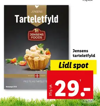 Lidl Jensens tarteletfyld tilbud