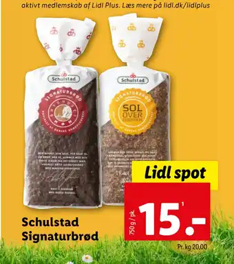 Lidl Schulstad Signaturbrød tilbud