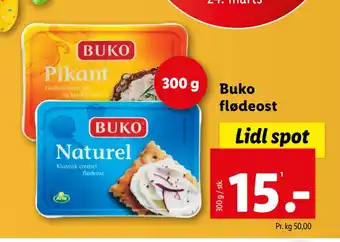 Lidl Buko flødeost tilbud