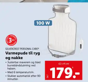 Lidl Varmepude til ryg og nakke tilbud