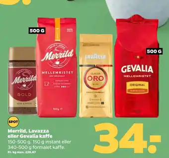 Netto Merrild, Lavazza eller Gevalia kaffe tilbud