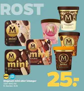 Netto Magnum mini eller isbæger tilbud