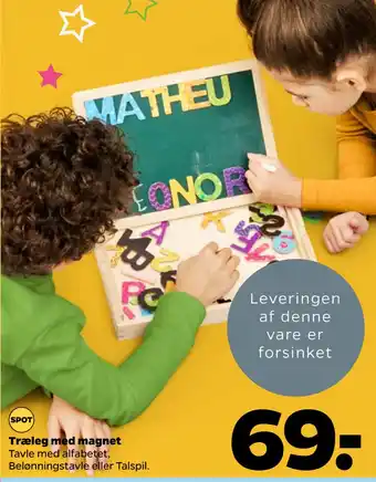 Netto Træleg med magnet tilbud