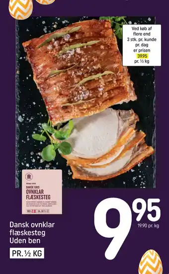 REMA 1000 Dansk ovnklar flæskesteg Uden ben tilbud
