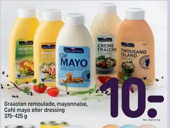 REMA 1000 Graasten remoulade, mayonnaise, Café mayo eller dressing 375-425 g tilbud
