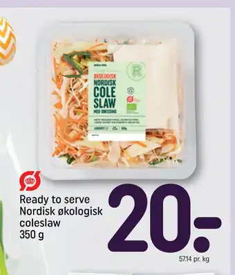 Rema 1000 Ready to serve Nordisk økologisk coleslaw 350 g tilbud