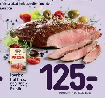 REMA 1000 Ibérico hel Presa 550-750 g Pr. stk tilbud