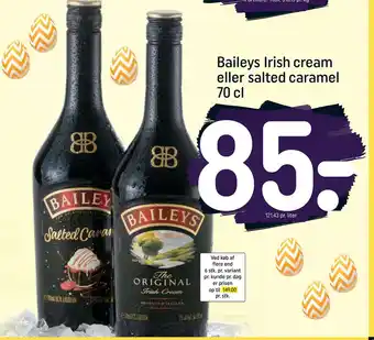 REMA 1000 Baileys Irish cream eller salted caramel 70 cl tilbud