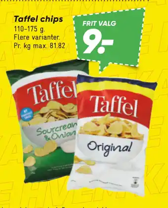 Bilka Taffel chips tilbud