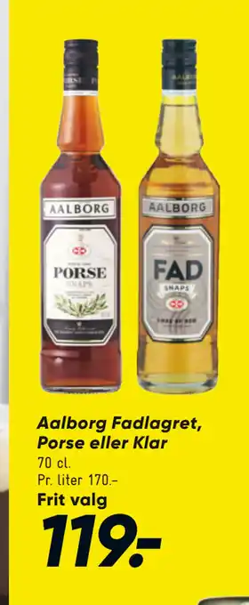 Bilka Aalborg Fadlagret, Porse eller Klar tilbud