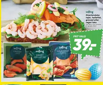 Bilka Grønlandske rejer, hellefisk, gravad eller røget laks tilbud