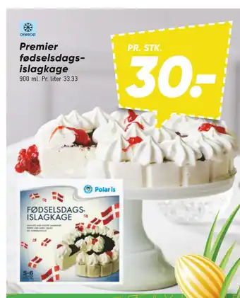 Bilka Premier fødselsdags islagkage tilbud