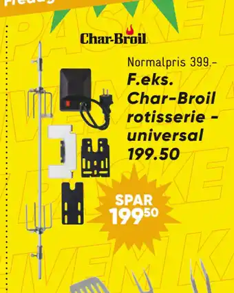 Bilka Char-Broil rotisserie universal tilbud