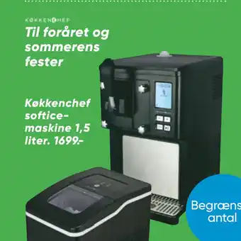 Bilka Køkkenchef softicemaskine 1,5 liter tilbud
