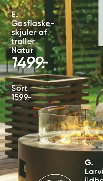 Bilka Gasflaskeskjuler af traller Natur tilbud