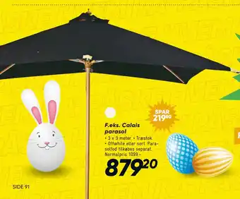 Bilka Calais parasol tilbud
