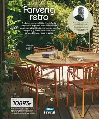 Bilka Kerteminde havebord 150 cm med 6 Kerteminde havestole tilbud