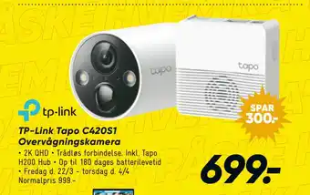 Bilka TP-Link Tapo C420S1 Overvågningskamera tilbud