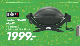 Bilka Weber Q1400 elgrill tilbud