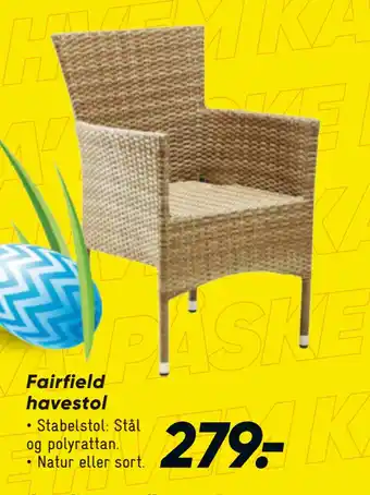 Bilka Fairfield havestol tilbud