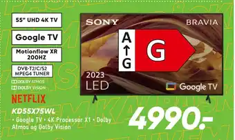 Bilka SONY KD55X75WL tilbud