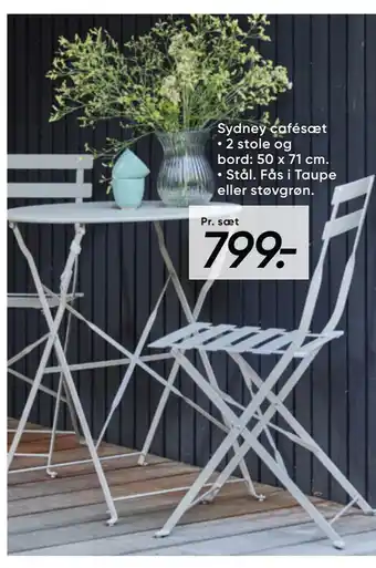 Bilka Sydney cafésæt tilbud