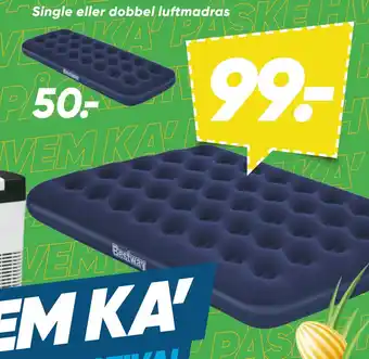 Bilka Single eller dobbel luftmadras tilbud