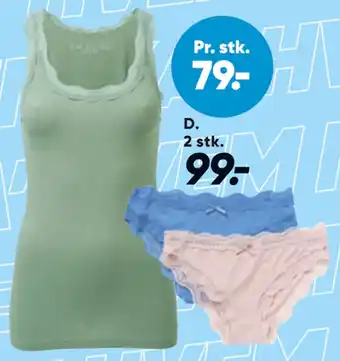 Bilka Undertrøje eller 2-pak trusser tilbud