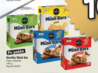 Fakta Tyskland Nordthy Müsli Bar tilbud