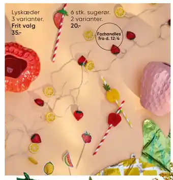 Bilka 6 stk. sugerør tilbud