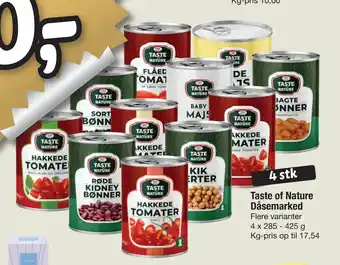 Fakta Tyskland Taste of Nature Dåsemarked tilbud