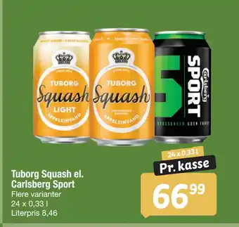 Fakta Tyskland Tuborg Squash el. Carlsberg Sport tilbud